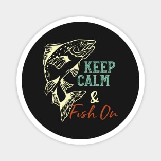 Fishing Keep Calm & Fish On Magnet